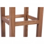 Preview: Holz Barhocker mit Polster Eiche massiv - Barstühle Foly