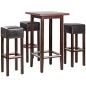 Preview: Holzbarhocker mit Sitzpolster Typ B125 mit Stehtisch