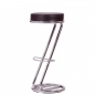 Preview: Barhocker mit Metallgestell & Sitzpolster B130 bordeaux