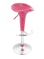 Preview: Höhenverstellbarer Design-Barhocker pink