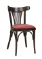 Preview: Bistrostühle - Bugholzstühle mit Sitzpolster GS22 Holzfarbe: american walnut