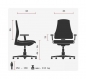 Preview: Abmessungen: Design Bürostühle