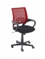 Mobile Preview: Günstige Bürostühle mit Netzbespannung rot