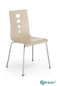 Mobile Preview: Besucherstuhl / Design Holzschalenstühle stapelbar