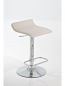 Preview: Höhenverstellbarer Design-Barhocker creme