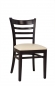 Preview: Holz Gastronomie Stühle mit Sitzerpolster