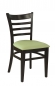 Preview: Günstige Holzstühle - Gastronomie Stühle mit Sitzerpolster