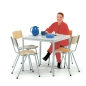 Preview: Pausenraum Stühle mit quadratischem Tisch Typ B152