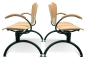 Preview: Besucherbank mit 2 Holzsitzschalen Typ BT100