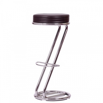 Barhocker mit Metallgestell & Sitzpolster B130 bordeaux