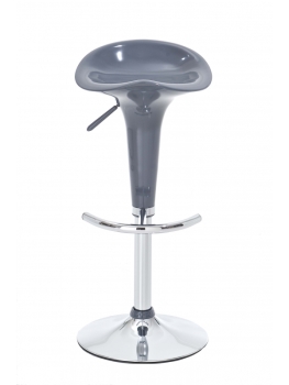 Höhenverstellbarer Design-Barhocker grau