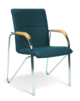 Elegante Besucherstühle mit Armlehnen Typ B106 grün