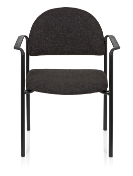 Gepolsterte Besucherstühle mit Armlehne Typ B107 (Frotansicht)