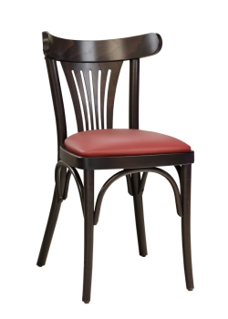Bistrostühle - Bugholzstühle mit Sitzpolster GS22 Holzfarbe: american walnut