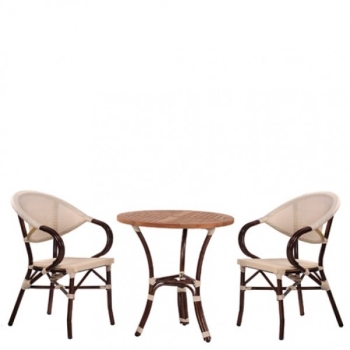 Typ GS64 Bistrotisch mit Bistrostühlen