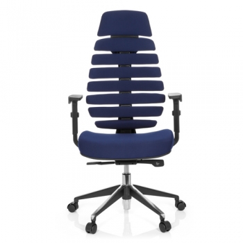 Design Bürostühle mit Kopfstütze blau