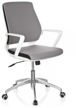Design Bürostühle grau / weiß