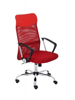 Bürostühle mit Netzrücken rot