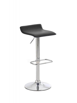 Höhenverstellbarer Design-Barhocker schwarz