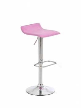 Höhenverstellbarer Design-Barhocker pink