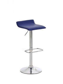 Höhenverstellbarer Design-Barhocker blau