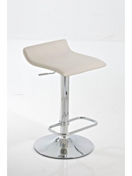 Höhenverstellbarer Design-Barhocker creme