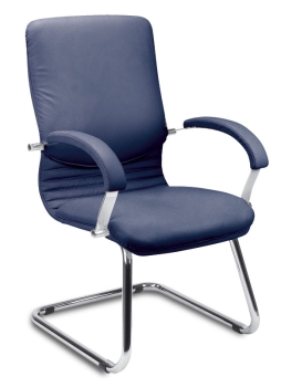 Büro-Freischwinger Typ BIB-100 Konferenzstühle lila