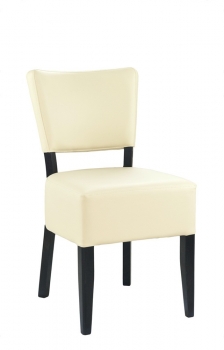 Gepolsterte Gastronomiestühle Typ GS46A in beige