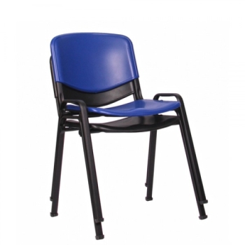 Stapelstühle Typ B146 mit schwarzem Gestell