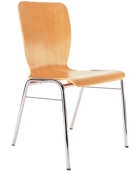 Holzschalen- Besucherstühle Typ HS112 NN