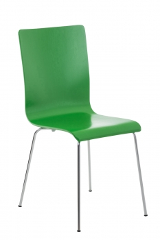 Farbige Holzschalenstühle Phil grün