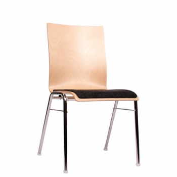 Holzschalenstühle mit Sitzpolster - Besucherstühle / Saalbestuhlung