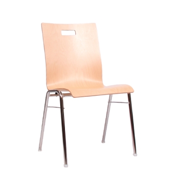 Holzschalenstühle mit Griffloch Typ GN100 4.0 Besucherstühle