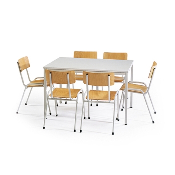 Kantinenstühle und Tisch Modell Time-Out2