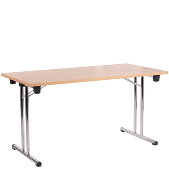 Klapptisch 140 x 70 cm mit 25 mm starken Platte in Buche