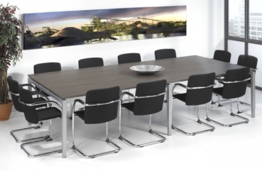 Höhenverstellbarer Konferenztisch 3200 x 1600 mm Typ PW100