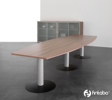 Konferenztisch 4 x 1,2 m Typ LO100 in Fassform