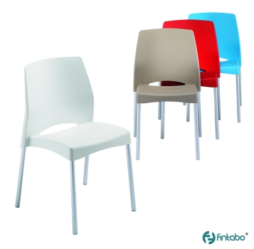 Kunststoff-Besucherstühle mit Aluminiumgestell Typ B149 in sechs versch. Farben
