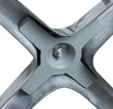 Tischgestell: eloxiertes Aluminium