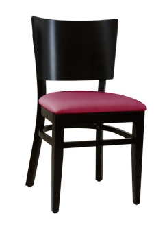 Restaurantstühle Typ GS28P Holzstühle mit rotem Sitzpolster
