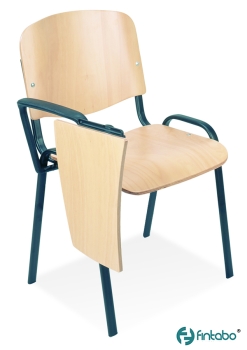 Seminarstühle mit Schreibtablett, Typ C100 HS Gestell schwarz