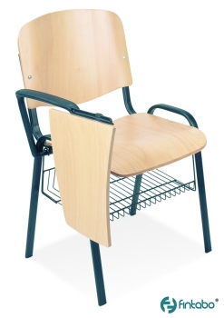 Typ C100 HS Seminarstühle mit Schreibtablett und Ablagekorb