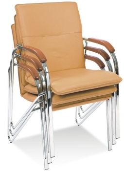 Elegante Stapelstühle mit Armlehnen Typ B106
