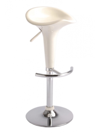 Höhenverstellbarer Design-Barhocker  creme