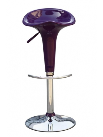 Höhenverstellbarer Design-Barhocker lila