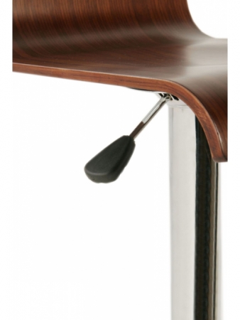 Design Barhocker Metall mit Holzsitz höhenverstellbar