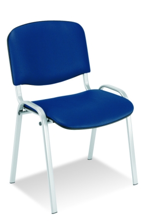 Kunstleder Besucherstühle C100 P blau
