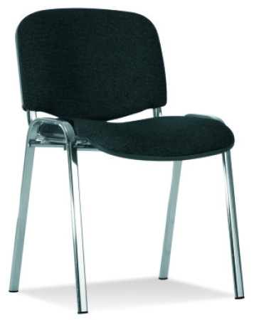 Stapelbare Besucherstühle Typ C100 P, Stoff schwarz