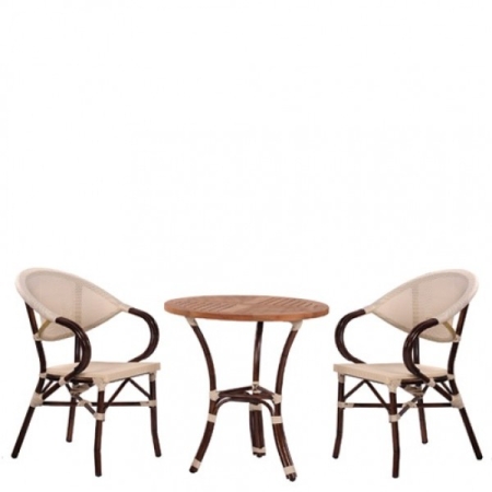 Typ GS64 Bistrotisch mit Bistrostühlen