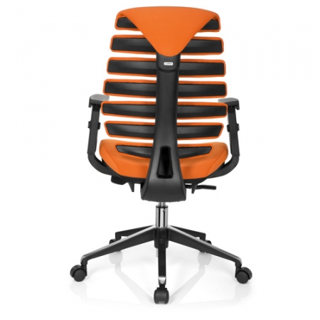 Bürostühle mit Design orange von hinten